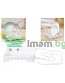 Практичен сушилник за съдове и капаци